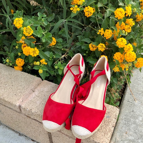 Sale!!! Wow 🤩 Ankle Tie Espadrille Wedge - Picture 4 of 4